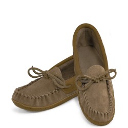 "Laurentian Chief Moccasin single lacing, padded ski sole"