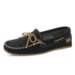 "Laurentian Chief Moccasins, single lacing, 8 hole kabir, insole, natural ribb "