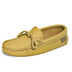 "Laurentian Chief Moccasin single lacing, padded ski sole"
