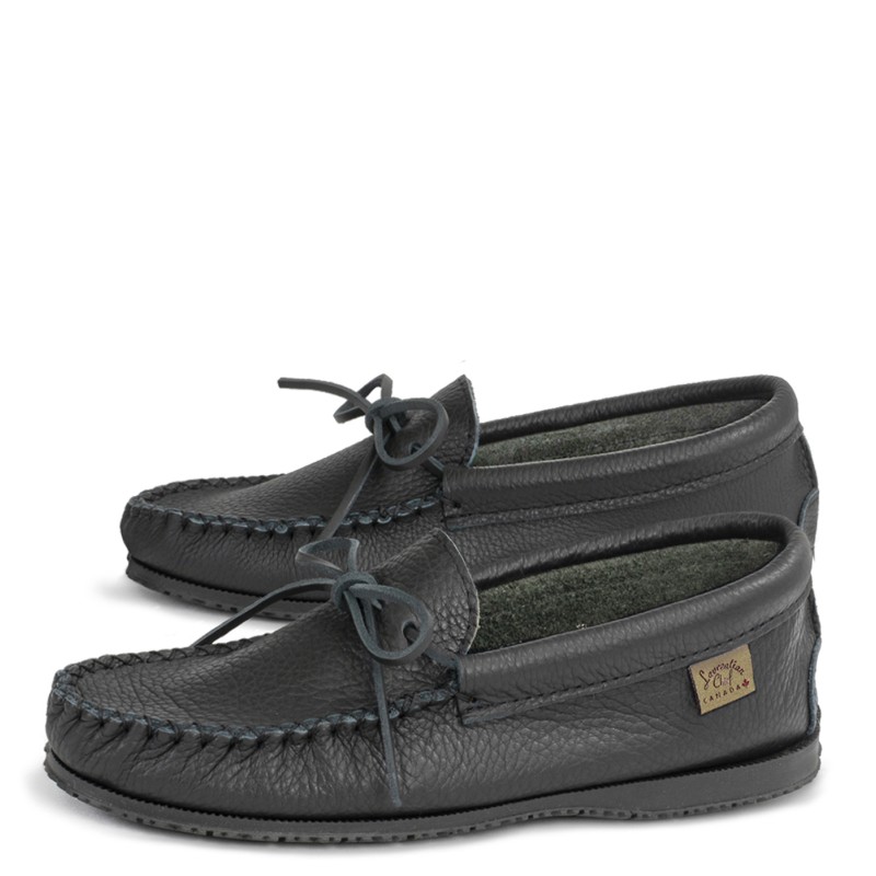 "Laurentian Chief Moccasins, insole, black indian sole"
