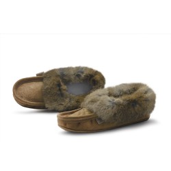 "Laurentian Chief Slipper Fur Trim, orlon, padded sole"