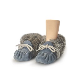 "Laurentian Chief Baby moccasin fur collar, insole"