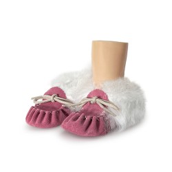 "Laurentian Chief Baby moccasin fur collar, insole"
