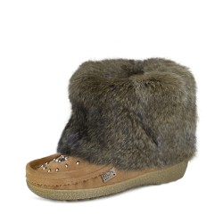 "Laurentian Chief Tsar 8"", orlon, beaded, Italia Marron sole"